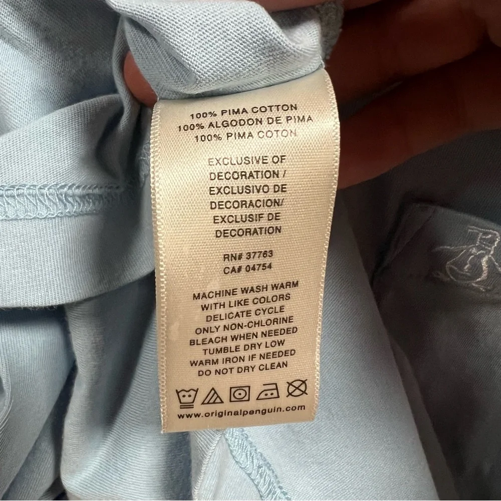 Original Penguin Sky Blue Polo Shirt
